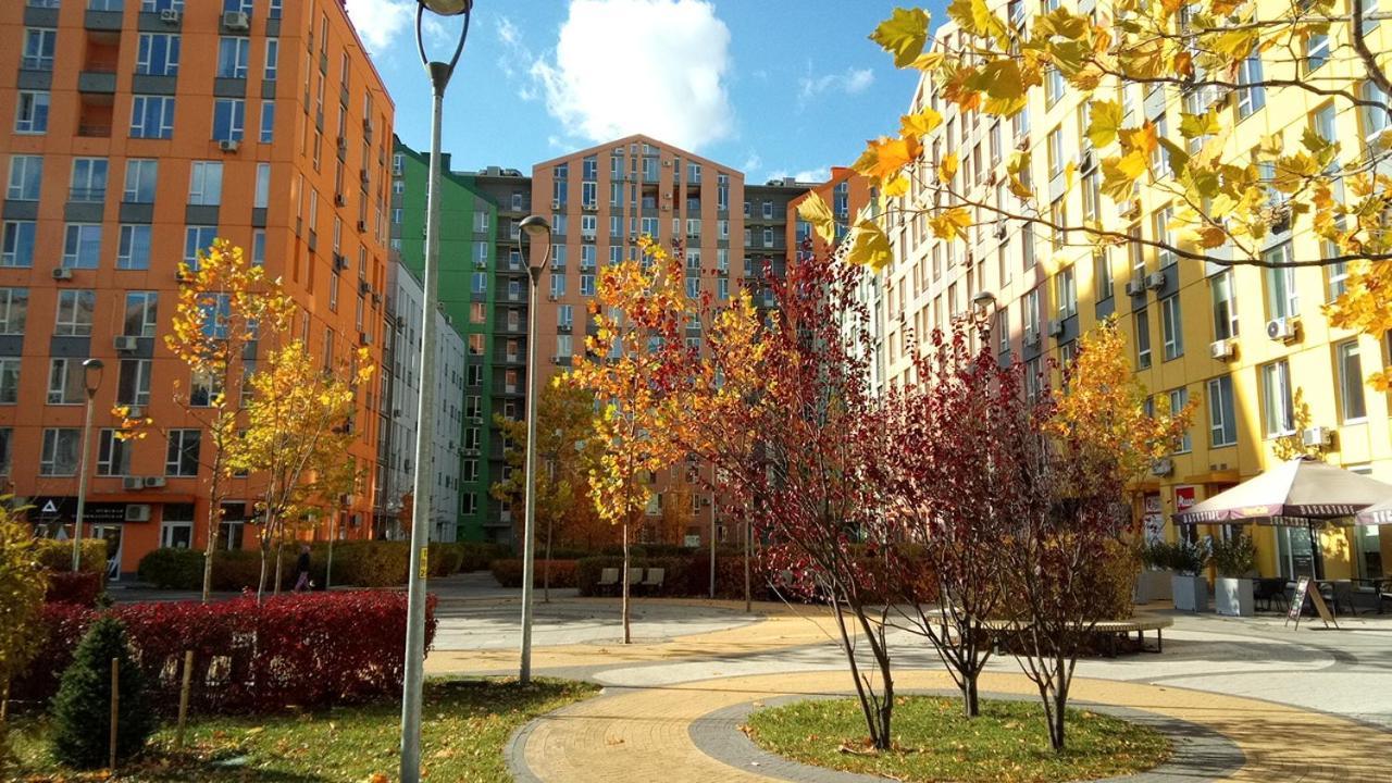 Positive Smile Studio Apartment In The Colorful Comfort Town Residental Complex. Kt-06. Kiev Eksteriør billede